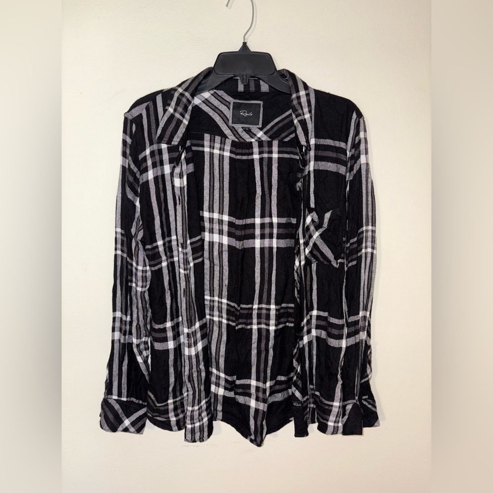 Rails Plaid Button Down Shirt Size Women’s Medium